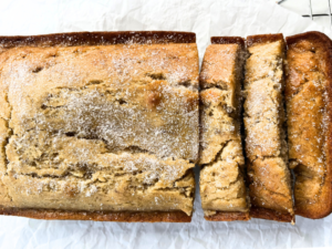 Gluten-free banana bread image for home page user experience