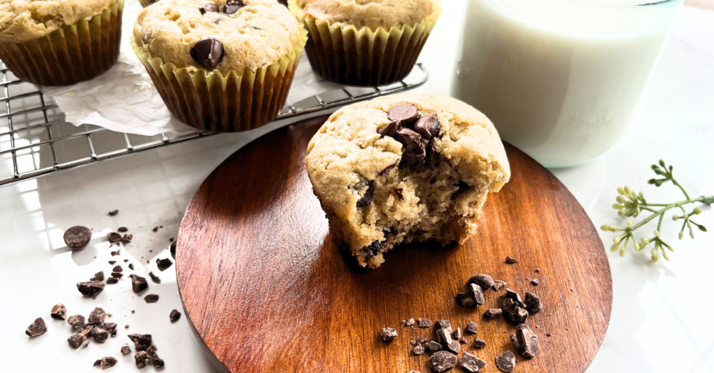 Gluten-Free Chocolate Chip Banana Muffin Recipe Image