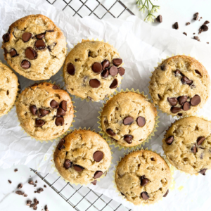 Gluten-free chocolate chip banana muffins WP Recipe Maker Photo