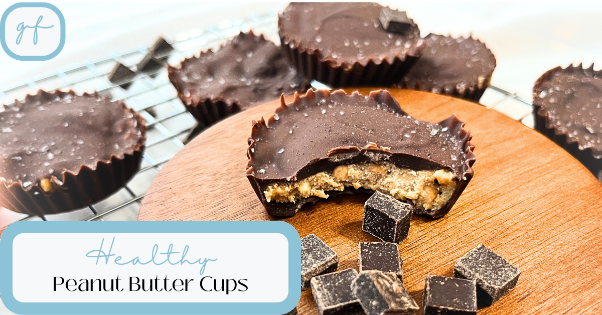 Healthy Homemade Chocolate Peanut Butter Cups