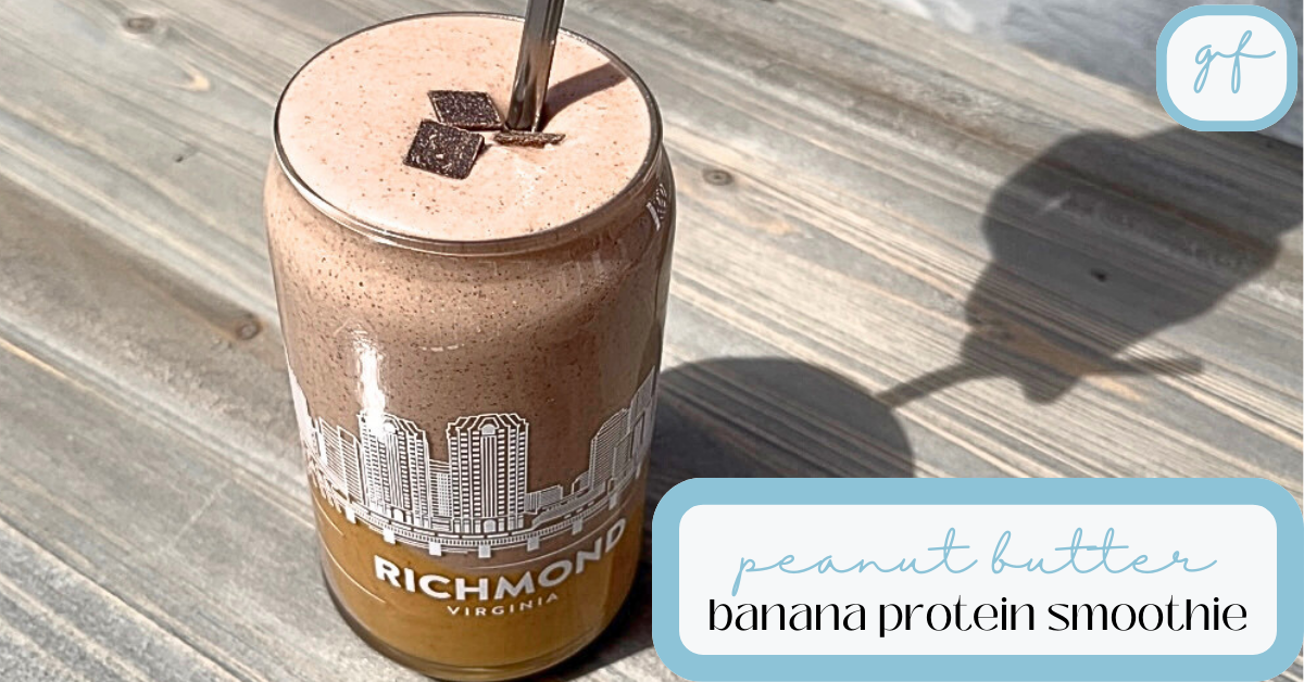 Healthy Peanut Butter Banana Protein Smoothie