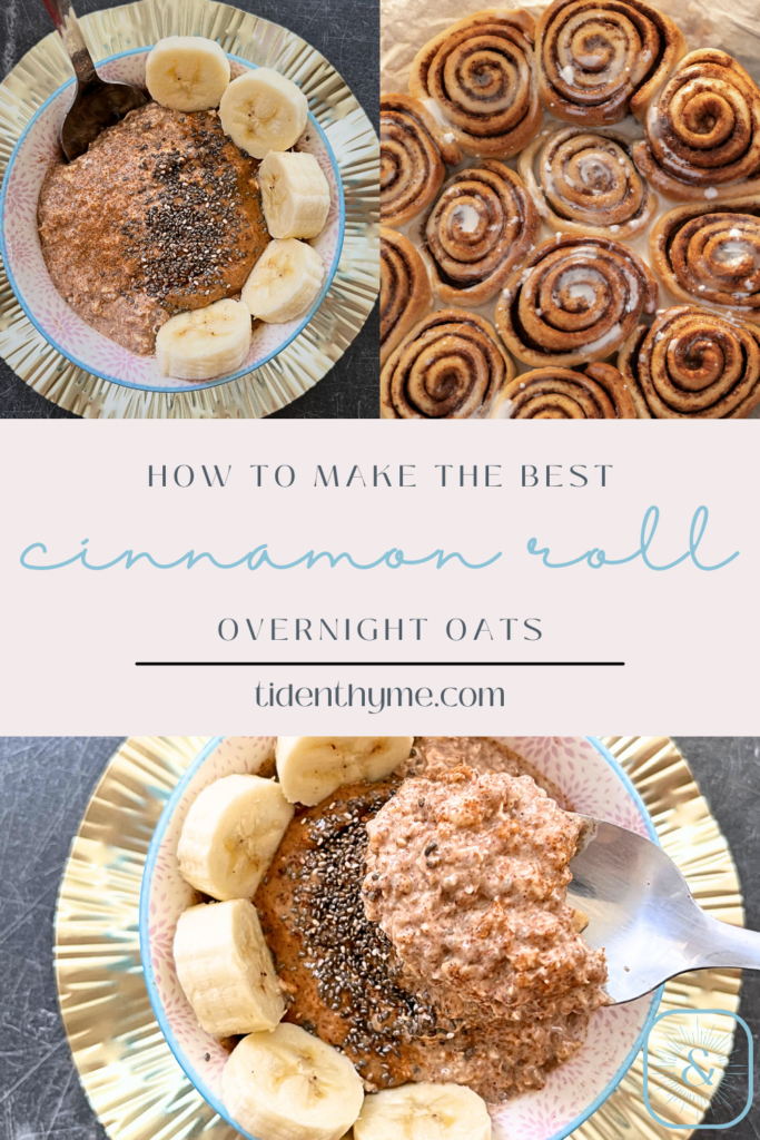 How to make the best cinnamon roll overnight oats image