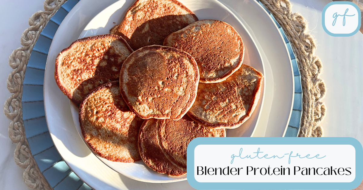 Easy Gluten-Free Blender Protein Pancakes (Insanely Good)