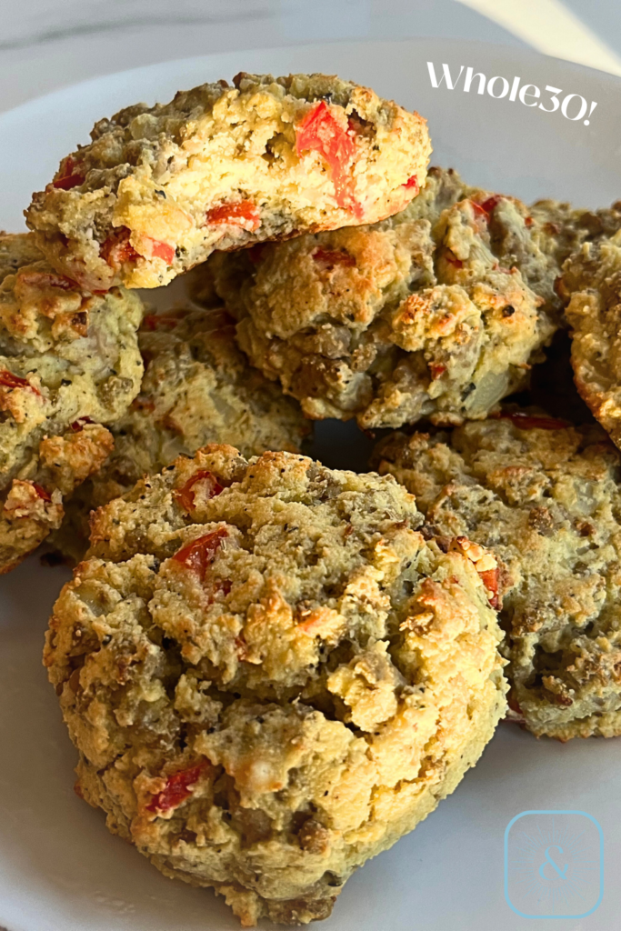 Homemade Loaded Breakfast Biscuits Whole30 Image