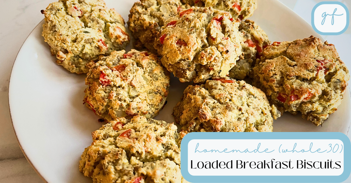 Homemade Loaded Breakfast Biscuits (Whole30 Breakfast Recipe)