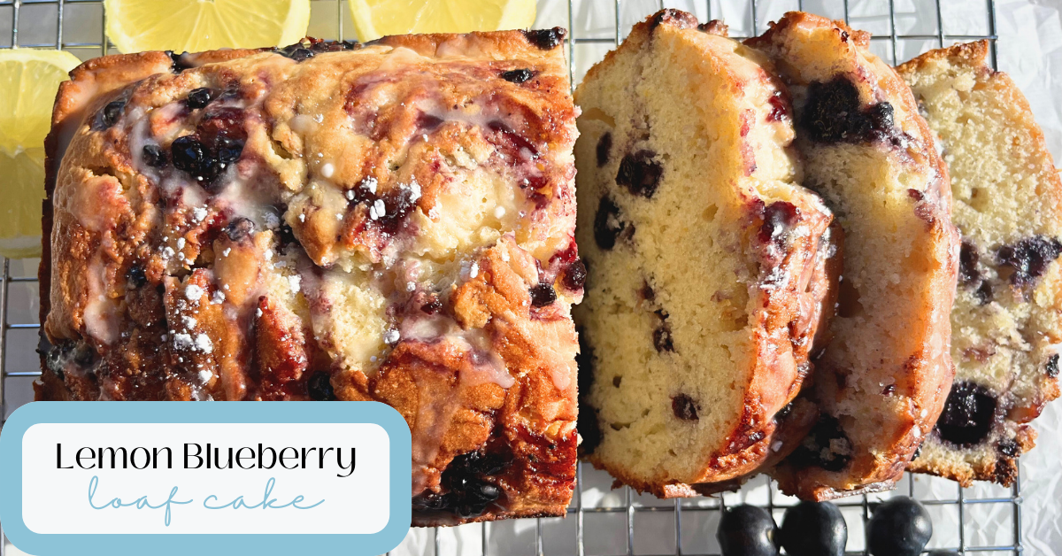 Moist Lemon Blueberry Loaf Cake