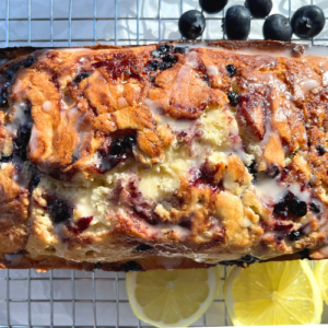 Lemon Blueberry Loaf Cake WPRM Image