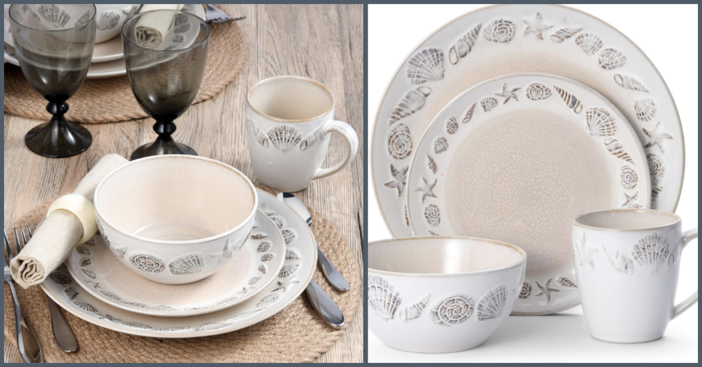 Pfaltzgraff Panama 16-Piece Dinnerware: Beach Themed Dinnerware Set Image